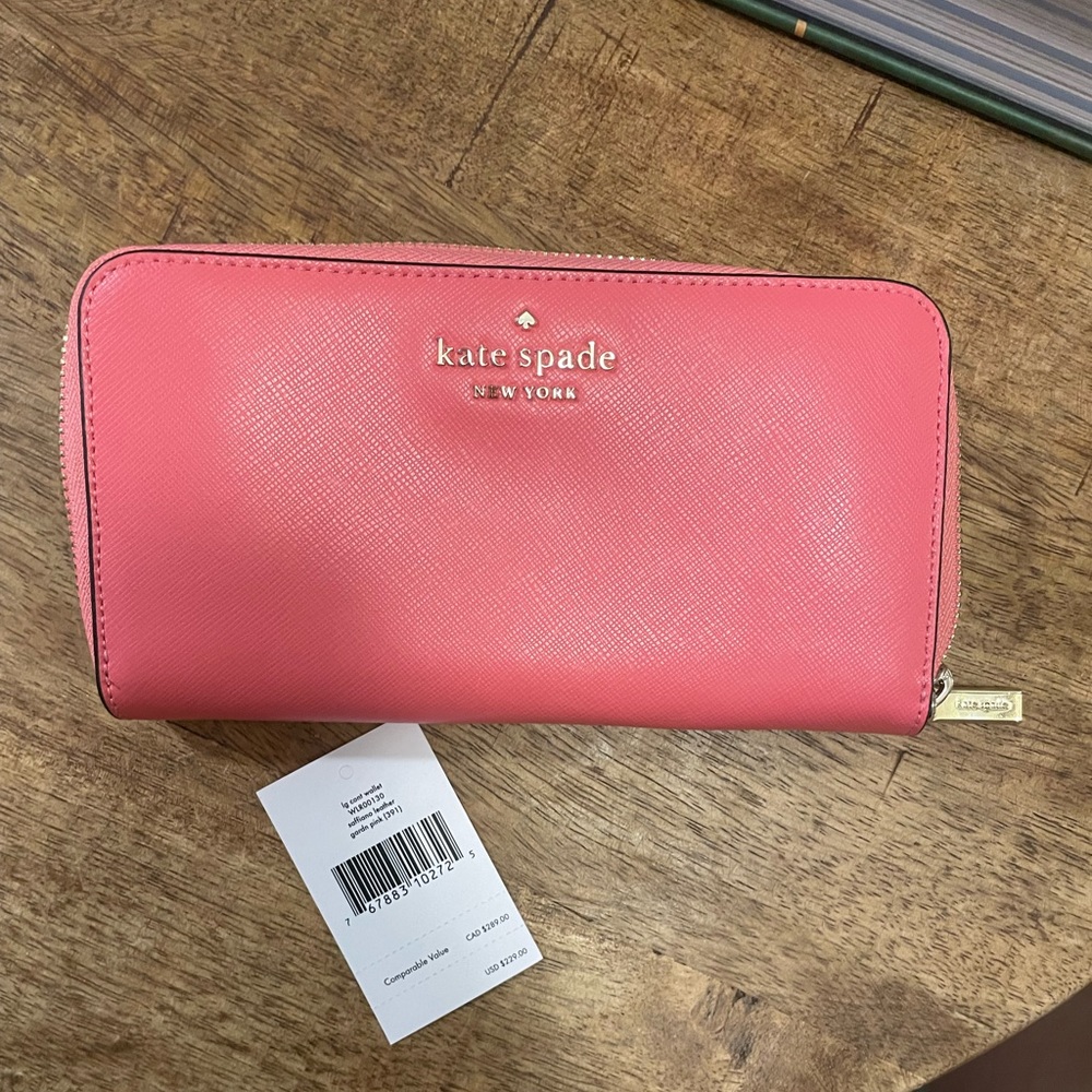 Large Pink Kate Spade Wallet